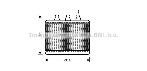 AVA QUALITY COOLING Siltummainis, Salona apsilde BW6271